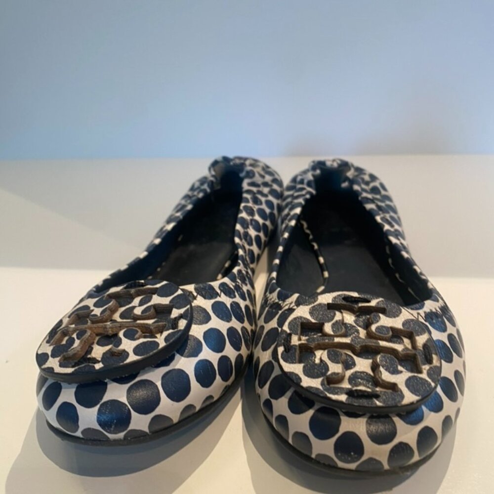 Tory Burch Polka Dot Flats size 5 women  (for my tiny feet girlies)